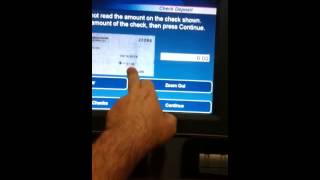 How to do a check deposit on a Suntrust Bank ATM [upl. by Adihsaar153]