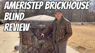 Ameristep Brickhouse Blind  Ground Blind Review [upl. by Anilatsyrc]