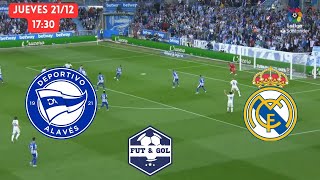 🔴DEPORTIVO ALAVES  REAL MADRID EN VIVO  LIGA DE ESPAÑA EN FUT AND GOL [upl. by Yenolem]