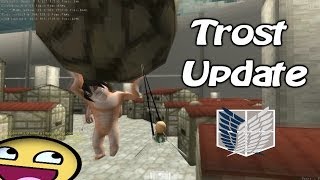 Attack on Titan Game UPDATE  Trost Map [upl. by Nennerb]