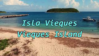 Puerto Rico  Drone Vieques  Caribbean Island Off the Shore of Puerto Rico [upl. by Lsil728]