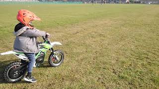 XTM Pro Rider 500w 36v Electric Dirt Bike  Conor Tries Speed 3 [upl. by Wehtta]