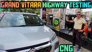 2024 GRAND VITARA CNG HIGHWAY TESTINGMILEAGE TEST  OVERALL HIGHWAY EXPERIENCE [upl. by Odirfliw]