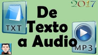 programa para pasar texto a audio  Crea AudioLibros [upl. by Vokaay]