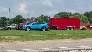 Hadi Shriners setting up for the Owensville Indiana Watermelon Festival Aug 1st 2024 [upl. by Fiona533]