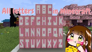 HOW TO MAKE ALL THE LETTERS ON BANNERS WITH THE LOOM IN MINECRAFT 1201 TUTORIAL [upl. by Nodyl]