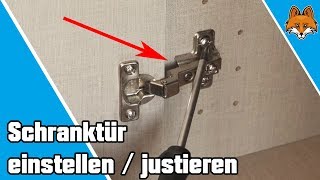 Schranktüren einstellen und justieren  einfache Anleitung 🔧 [upl. by Geithner764]