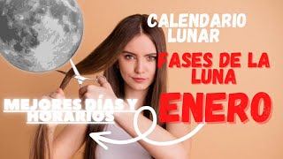 Mejores días para cortar el cabello ENERO calendario lunar corte de pelo y depilación cortedepelo [upl. by Peale388]