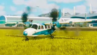 EMSAVION CROPDUSTER flying over AEROPUERTO GENERAL BENITEZ  Just Cause 4 [upl. by Neicul]