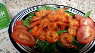 Shrimp Salad with Bay and Sazon Seasoning Seafood [upl. by Sapphera]