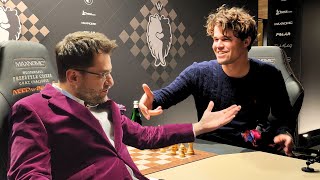 Carlsen Caruana Aronian and Epic conversation around Freestyle chess [upl. by Yahsan621]