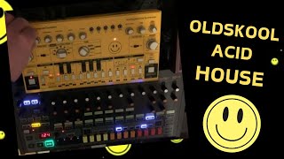 OLDSKOOL ACID HOUSE  Behringer RD8 amp TD3 acid housemusic oldschool dawless [upl. by Doersten]