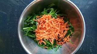 Asian chives Kimchisaladside dish [upl. by Okemak]