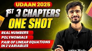 Class 10th Maths 1st 3 Chapters Complete 1 Shot  By Ritik Sir  Class10thUDAAN  PW 🔥 [upl. by Juliette]