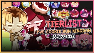 Cookie Run Kingdom  จัดอันดับTierList คุกกี้รันคิงด้อมในโหมดPVEปั้นมาคุ้มแน่นอนUpdate 28122023 [upl. by York]