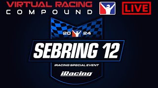 iRacing Special Event 2024 LIVE  SEBRING 12 [upl. by Atilamrac]