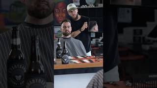 Slick Back Hair  Beard Trim barber barbershop [upl. by Shig]