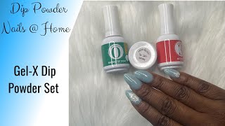 Dip Nails At Home  GelX Dip Powder Nail Tutorial with TEMU Tips amp Azure Beauty Dip Liquids [upl. by Galven227]