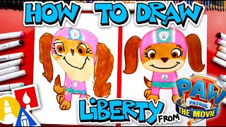 How To Draw Liberty From PAW Patrol The Movie [upl. by Oirotciv]