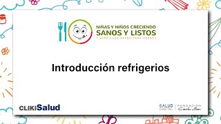 Introducción refrigerios [upl. by Gibbeon]