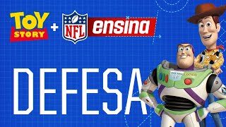 POSIÇÕES DA DEFESA  NFL ENSINA  TOY STORY [upl. by Adlee]