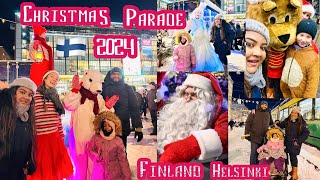 2024 Christmas parade at Helsinki ⛄️❄️☃️ [upl. by Nannahs]