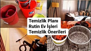 Evimin Günlük Temizlik Planı🌹Rutin Ev İşleri 💦Temizlik Önerileri ✔Ev Temizliği Vlog 2022🏚 temizlik [upl. by Ahseined]