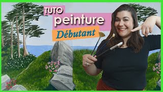 TUTO PEINTURE PAYSAGE  niveau DEBUTANT [upl. by Eenar]