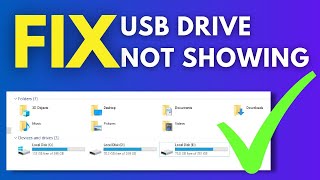 Working Solution for USB Drive Not Showing Up  USB Device not Recognized in Windows 10 [upl. by Lekzehcey535]