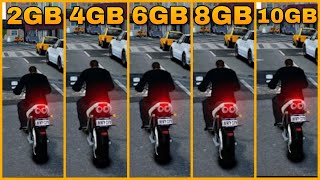 GTA 4 RAM COMPARISON 2GB VS 4GB VS 6GB VS 8GB VS 10GB [upl. by Theodora]