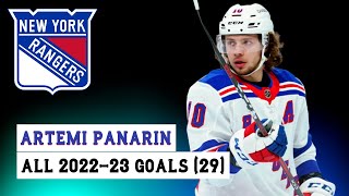 Artemi Panarin 10 All 29 Goals of the 202223 NHL Season [upl. by Giffard]