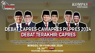 LIVE Debat Terakhir Calon Presiden 2024 [upl. by Salahi]