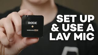 How To Setup amp Use A Lavalier Microphone for Filmmaking  Rode Wireless Go [upl. by Vish389]