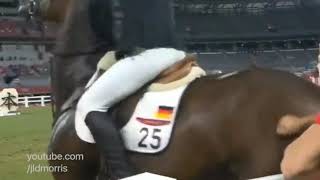 German coach kicked out of Tokyo Olympics after punching horse in modern pentathlon [upl. by Ylam]