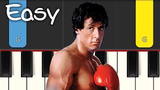 ROCKY MOTIVATION MUSIC  WORKOUT MUSIC  EASY PIANO TUTORIAL [upl. by Kcirdneh750]