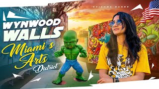 Wynwood Walls  Miamis Arts District  Telugu Vlogs in USA  Travel Vlogs [upl. by Rodoeht639]