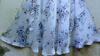 গাউন কাটিং كيفية قص الثوبসহজেই গাউন কাটিং করুন  gown cuttingki vabe gown cutting korben [upl. by Iridissa]