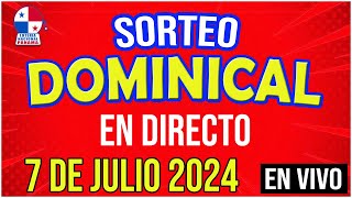 🔰🔰 EN VIVO SORTEO DOMINICAL  7 de JULIO de 2024  Lotería Nacional de Panamá [upl. by Atener]