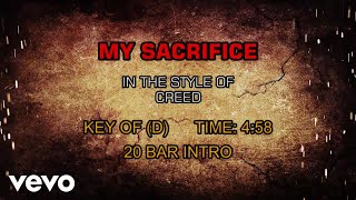 Creed  My Sacrifice Karaoke [upl. by Gathard]