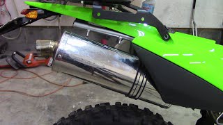 Delkevic pipe amp KDX snorkel install on the 2024 KLX300 [upl. by Otnas]