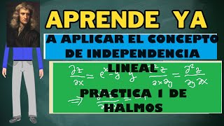 Práctica Nº 1 Curso de Álgebra Lineal según Halmos [upl. by Zachary]