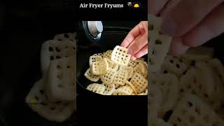 Airfryer Fryums in 2 Minutes  snacks airfryersnacks shorts airfryerrecipes [upl. by Darrick]