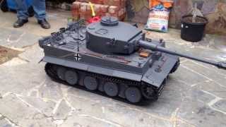 15 Scale Tiger Tank Steering testing [upl. by Battista]