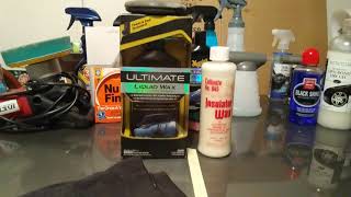 Meguiars ultimate liquid wax vs collinite 845 insulator wax [upl. by Drofnelg]