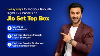 3 Easy Ways to find your Favourite Digital TV Channels on Jio Set Top Box [upl. by Dulcle]