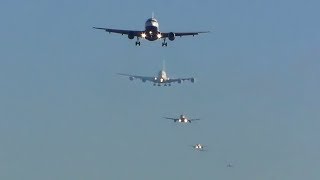 MESMERISING London Heathrow Aircraft Approach Timelapse [upl. by Anihsat927]