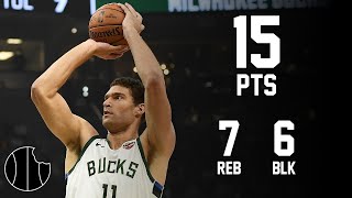 Brook Lopez Highlights  Hornets vs Bucks  17th Nov 2023 [upl. by Attenaz]