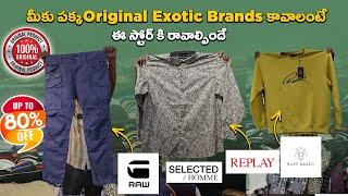 100 Rare Exotic Original Branded Clothes Store In Hyderabad  UPTO 80 Off  Telugu [upl. by Robma]