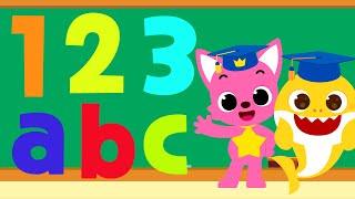 30 MIN Fun Counting amp ABC songs  Learn 110  Phonics Songs  15Minute Learning with Baby shark [upl. by Mllly610]