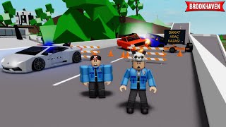 Otoyol Kazası Trafik Polisi Olduk  Roblox Brookhaven [upl. by Airbas]